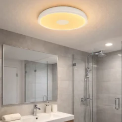 Plafoniere Bagno-Selezionato da Mazzolaluce Plafoniera da bagno bluetooth ip44 rgb con telecomando