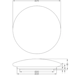 Plafoniere Bagno-Selezionato da Mazzolaluce Plafoniera da bagno moderna led da 1500k a 4000k ip44