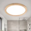 Plafoniere Bagno-Selezionato da Mazzolaluce Plafoniera da bagno scandinava 36w led cct in legno