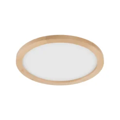 Plafoniere Bagno-Selezionato da Mazzolaluce Plafoniera da bagno scandinava 36w led cct in legno