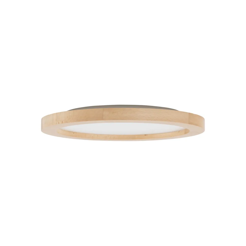 Plafoniere Bagno-Selezionato da Mazzolaluce Plafoniera da bagno scandinava di legno led 24w cct ip54