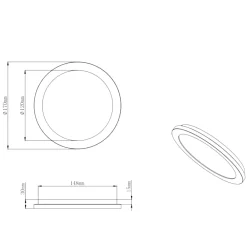 Plafoniere Bagno-Selezionato da Mazzolaluce Plafoniera da bagno tonda bianca led10w 3000k dimmerabile