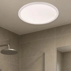 Plafoniere Bagno-Selezionato da Mazzolaluce Plafoniera da bagno 24w 3000k rotonda bianca dimmerabile ip44