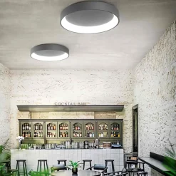Plafoniere Moderne-Affralux Plafoniera da cucina antracite led 3200k band diodi