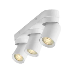 Plafoniere Moderne-Selezionato da Mazzolaluce Plafoniera da cucina bianca con 3 luci orientabili