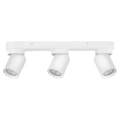 Plafoniere Moderne-Selezionato da Mazzolaluce Plafoniera da cucina bianca con 3 luci orientabili