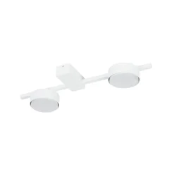Plafoniere Moderne-Selezionato da Mazzolaluce Plafoniera da cucina bianca 2 luci moderna