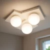 Plafoniere Moderne-Sforzin Illuminazione Plafoniera da cucina cicladi sforzin bianca moderna