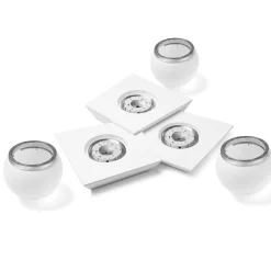 Plafoniere Moderne-Sforzin Illuminazione Plafoniera da cucina cicladi sforzin bianca moderna
