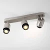 Plafoniere Moderne-Selezionato da Mazzolaluce Plafoniera da cucina con faretti orientabili grigio nickel