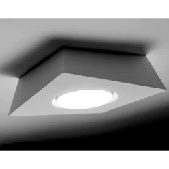 Plafoniere Moderne-Sforzin Illuminazione Plafoniera da cucina gesso bianco design sforzin anchise moderna