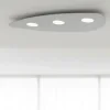 Plafoniere Moderne-Selezionato da Mazzolaluce Plafoniera da cucina grigia 3 luci moderna