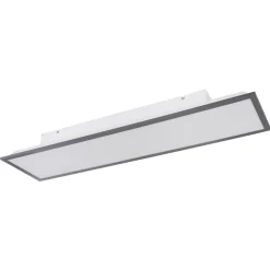 Plafoniere Moderne-Selezionato da Mazzolaluce Plafoniera da cucina led 3000k dimmerabile antracite rettangolare