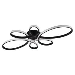 Plafoniere Moderne-Selezionato da Mazzolaluce Plafoniera da cucina led 3000k nera dimmerabile moderna
