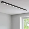 Plafoniere Moderne-Selezionato da Mazzolaluce Plafoniera da cucina led slim nera 122cm 22w 3000k