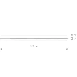 Plafoniere Moderne-Selezionato da Mazzolaluce Plafoniera da cucina led slim nera 122cm 22w 3000k