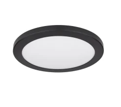 Plafoniere Moderne-Selezionato da Mazzolaluce Plafoniera da cucina led tricolor rotonda nera