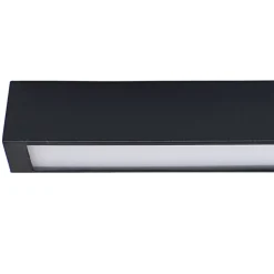 Plafoniere Moderne-Selezionato da Mazzolaluce Plafoniera da cucina led 11w 3000k nera 62cm rettangolare