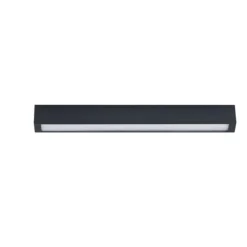 Plafoniere Moderne-Selezionato da Mazzolaluce Plafoniera da cucina led 11w 3000k nera 62cm rettangolare