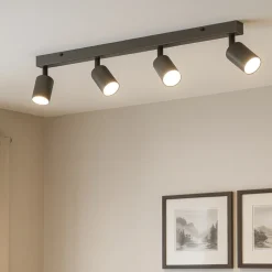Plafoniere Moderne-Selezionato da Mazzolaluce Plafoniera da cucina marrone luci orientabili