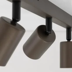 Plafoniere Moderne-Selezionato da Mazzolaluce Plafoniera da cucina marrone luci orientabili