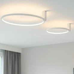 Plafoniere Moderne-Selezionato da Mazzolaluce Plafoniera da cucina moderna led 3000k cerchi orientabili