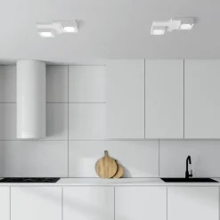 Plafoniere Moderne-Sforzin Illuminazione Plafoniera da cucina moderna in gesso sforzin sibari