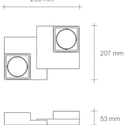Plafoniere Moderne-Sforzin Illuminazione Plafoniera da cucina moderna in gesso sforzin sibari