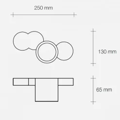 Plafoniere Moderne-Sforzin Illuminazione Plafoniera da cucina moderna bianca chio sforzin