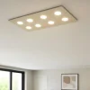 Plafoniere Moderne-Top Light Plafoniera da cucina moderna rettangolare sabbia