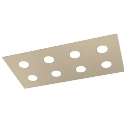 Plafoniere Moderne-Top Light Plafoniera da cucina moderna rettangolare sabbia