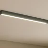 Plafoniere Moderne-Selezionato da Mazzolaluce Plafoniera da cucina nera 92cm led t8 16w 3000k