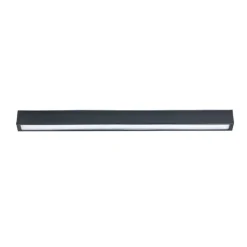 Plafoniere Moderne-Selezionato da Mazzolaluce Plafoniera da cucina nera 92cm led t8 16w 3000k