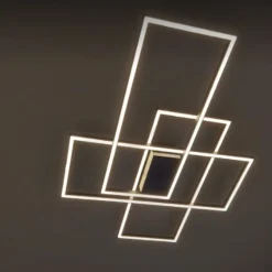 Plafoniere Moderne-Selezionato da Mazzolaluce Plafoniera da cucina nera led 55w 3000k dimmerabile