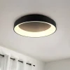 Plafoniere Moderne-Selezionato da Mazzolaluce Plafoniera da cucina nera rotonda moderna dimmerabile con telecomando