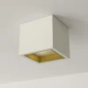 Plafoniere Moderne-Selezionato da Mazzolaluce Plafoniera da cucina quadrata in gesso con interno alluminio