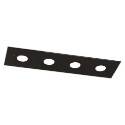 Plafoniere Moderne-Top Light Plafoniera da cucina rettangolare vetro marrone lucido path