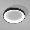 Plafoniere Moderne-Vivida International Plafoniera da cucina vivida lifering nera rotonda 48w 3000k 4000k dimmerabile