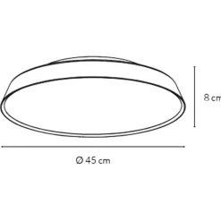 Plafoniere Moderne-Vivida International Plafoniera da cucina vivida pinco led 3000k 4000k dimmerabile sabbia