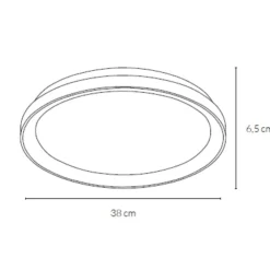 Plafoniere Moderne-Vivida International Plafoniera da cucina 48w 3000k 4000k vivida lifering bronzo rotonda dimmerabile