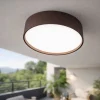 Applique Da Esterno-Ondaluce Plafoniera da esterno patio rotonda corten led 10w 3000k