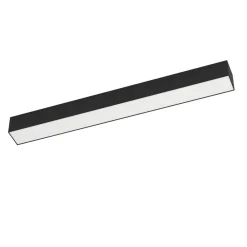 Plafoniere Da Esterno-Selezionato da Mazzolaluce Plafoniera da esterno rettangolare ip65 nera led 3000k 58cm