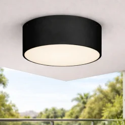 Plafoniere Da Esterno-Selezionato da Mazzolaluce Plafoniera da esterno rotonda antracite led 10w 3000k ip65