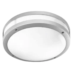 Plafoniere Da Esterno-Gea Luce Plafoniera da esterno rotonda grigio ura