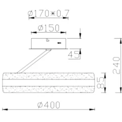 Plafoniere Moderne-Selezionato da Mazzolaluce Plafoniera da soffitto circolare moderna led dimmerabile 2300k 3000k 4000k