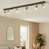 Plafoniere Moderne-Selezionato da Mazzolaluce Plafoniera da soffitto con faretti orientabili nero oro