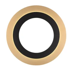 Plafoniere Moderne-Selezionato da Mazzolaluce Plafoniera da soffitto con telecomando moderna nero oro led 2700k a 6500k