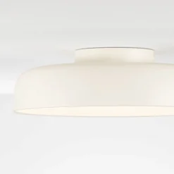 Plafoniere Moderne-Selezionato da Mazzolaluce Plafoniera da soffitto crema 50 cm rotonda led 36w 3000k dimmerabile per soggiorno