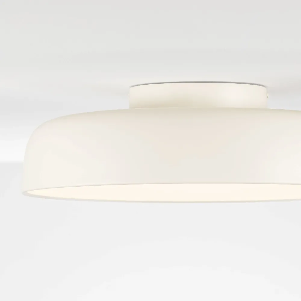 Plafoniere Moderne-Selezionato da Mazzolaluce Plafoniera da soffitto crema 50 cm rotonda led 36w 3000k dimmerabile per soggiorno