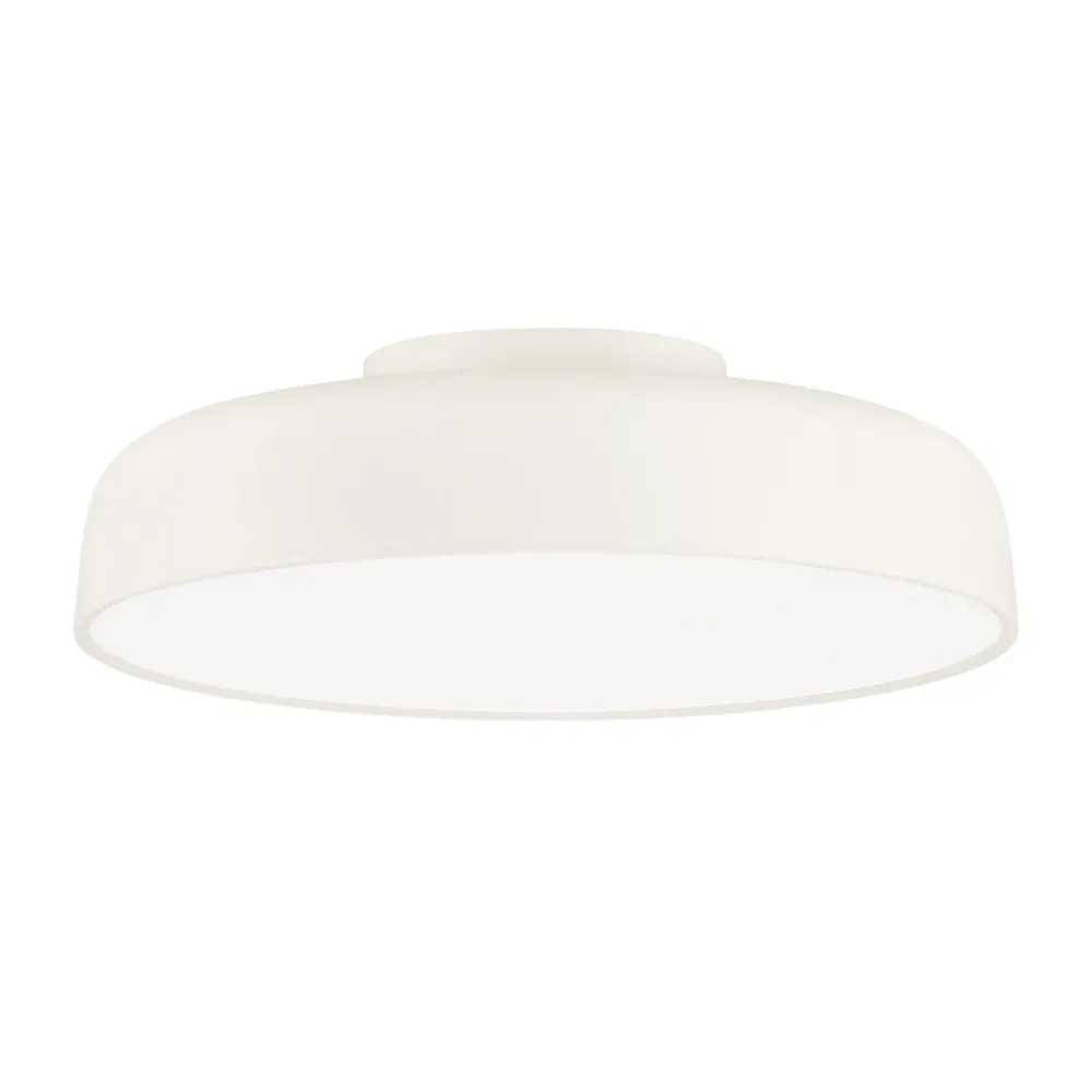 Plafoniere Moderne-Selezionato da Mazzolaluce Plafoniera da soffitto crema 50 cm rotonda led 36w 3000k dimmerabile per soggiorno